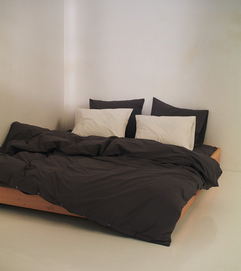 Percale Bedding | Dark Taupe