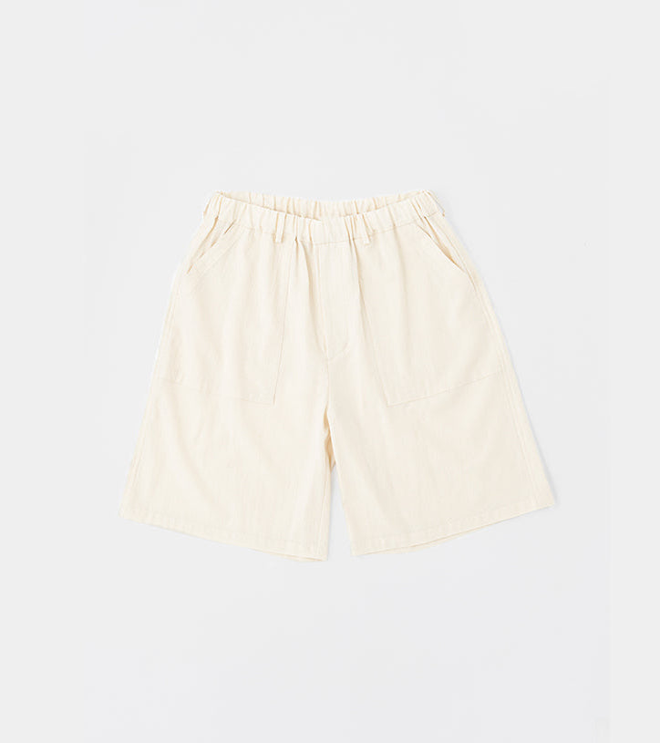 Yoko Sakamoto Utility Easy Shorts | Ecru – Kollekted By