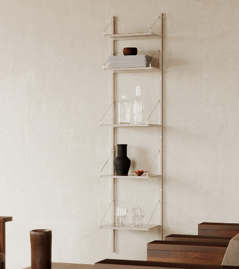 Frama | H1852 | W40 | Single Section · Warm White Steel · Shelf