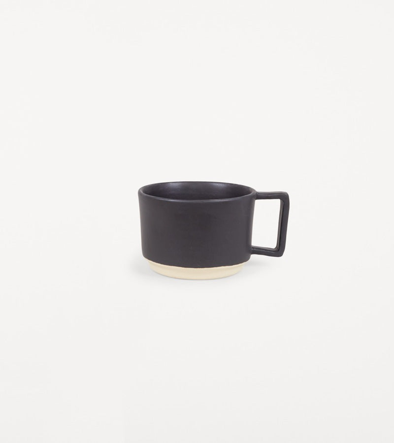 Otto Ceramic Mug with Handle | Black