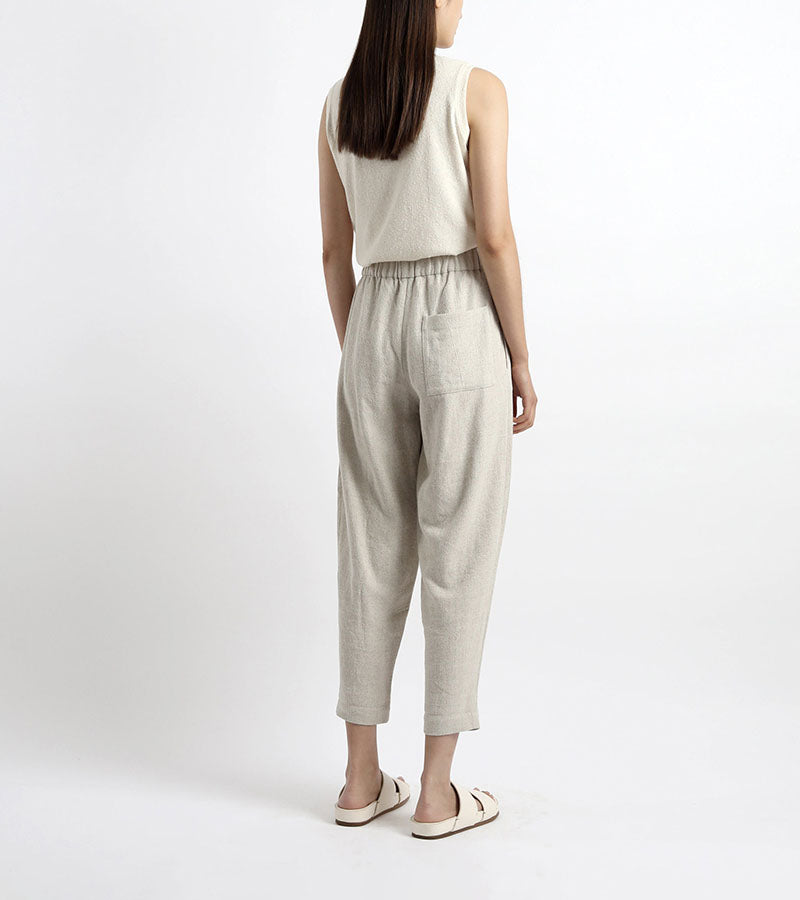 Signature Elastic Pull-Up Trouser | Classic Edition | Oatmeal