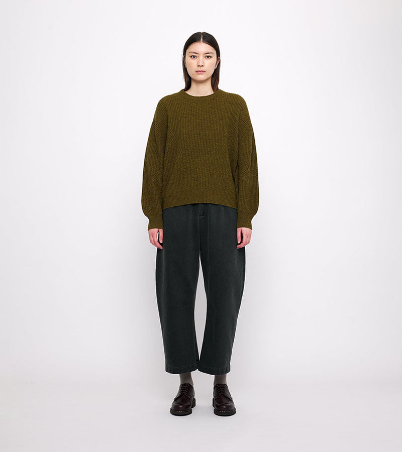 Signature Yak Poet Sweater | Kelp