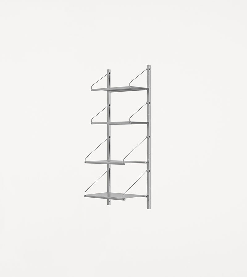 H1084 | W40 Section · Stainless Steel · Shelf Library