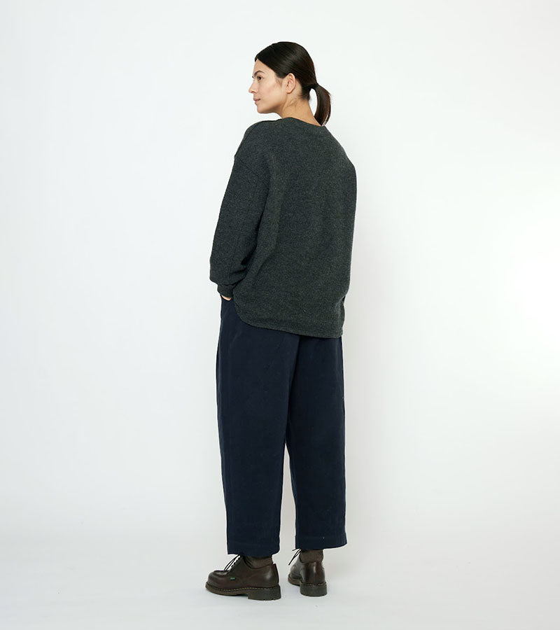 Boiled Wool Keepsake Jumper | Charcoal