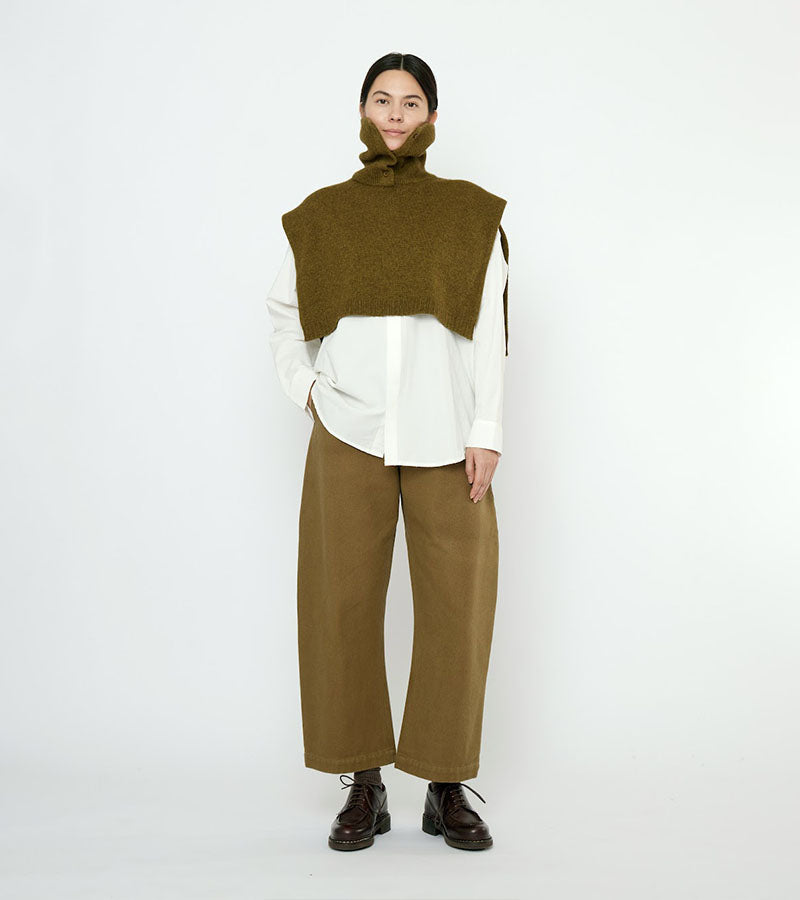 Knit Turtleneck Vest | Kelp