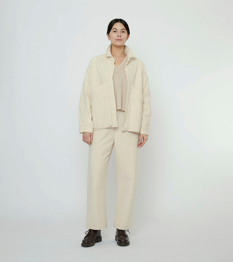 Signature Panel Pocket Shirt Jacket | Bone
