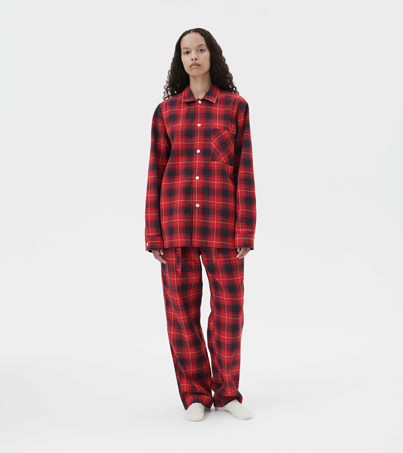 Flannel Loungewear | Red Plaid