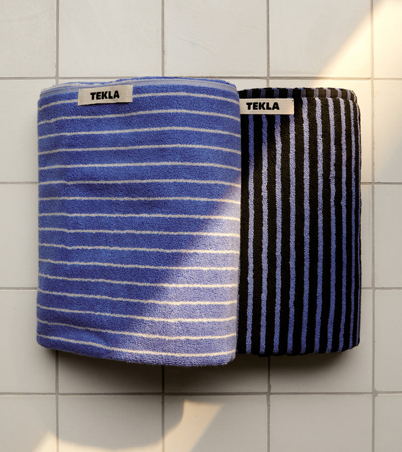 Towels • Clear Blue Stripes