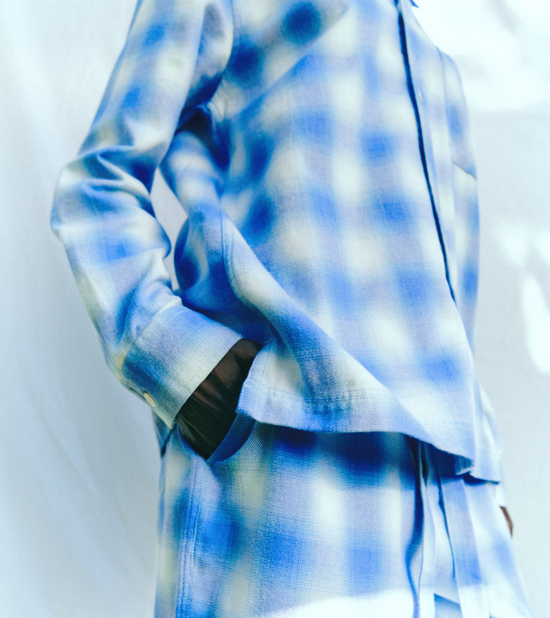 Flannel Loungewear | Light Blue Plaid