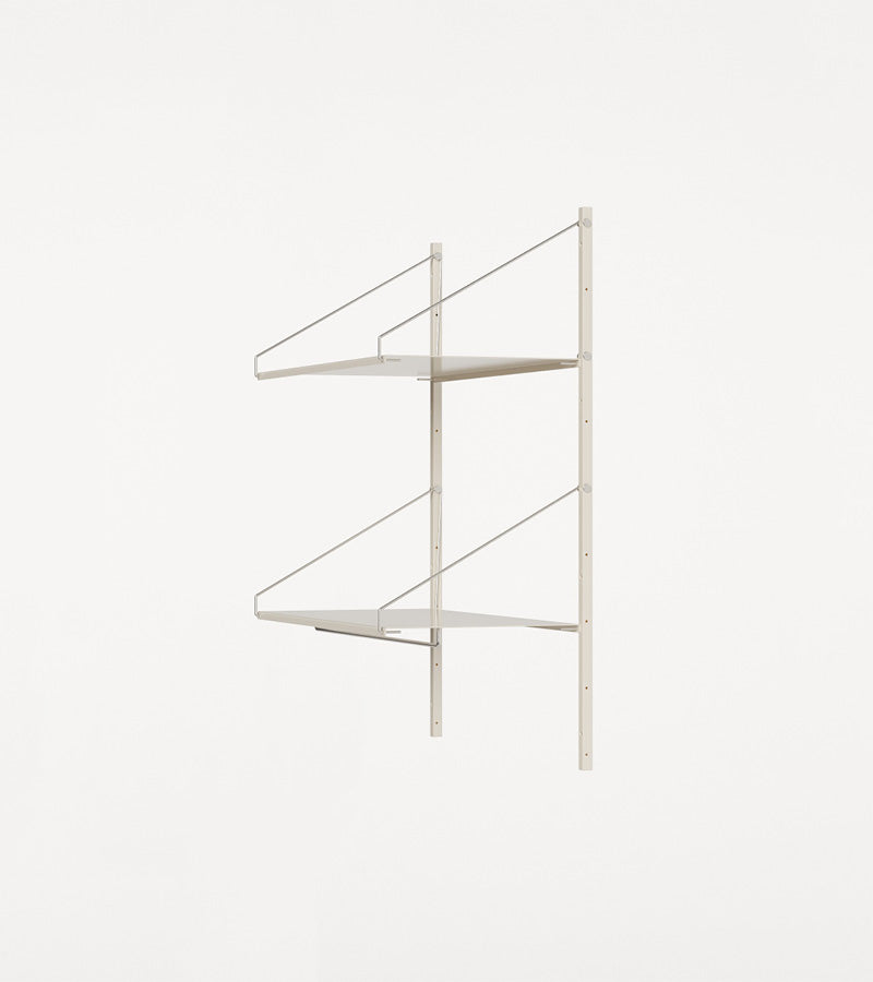 H1084 | W80 | Hanger Section · Warm White · Shelf Library