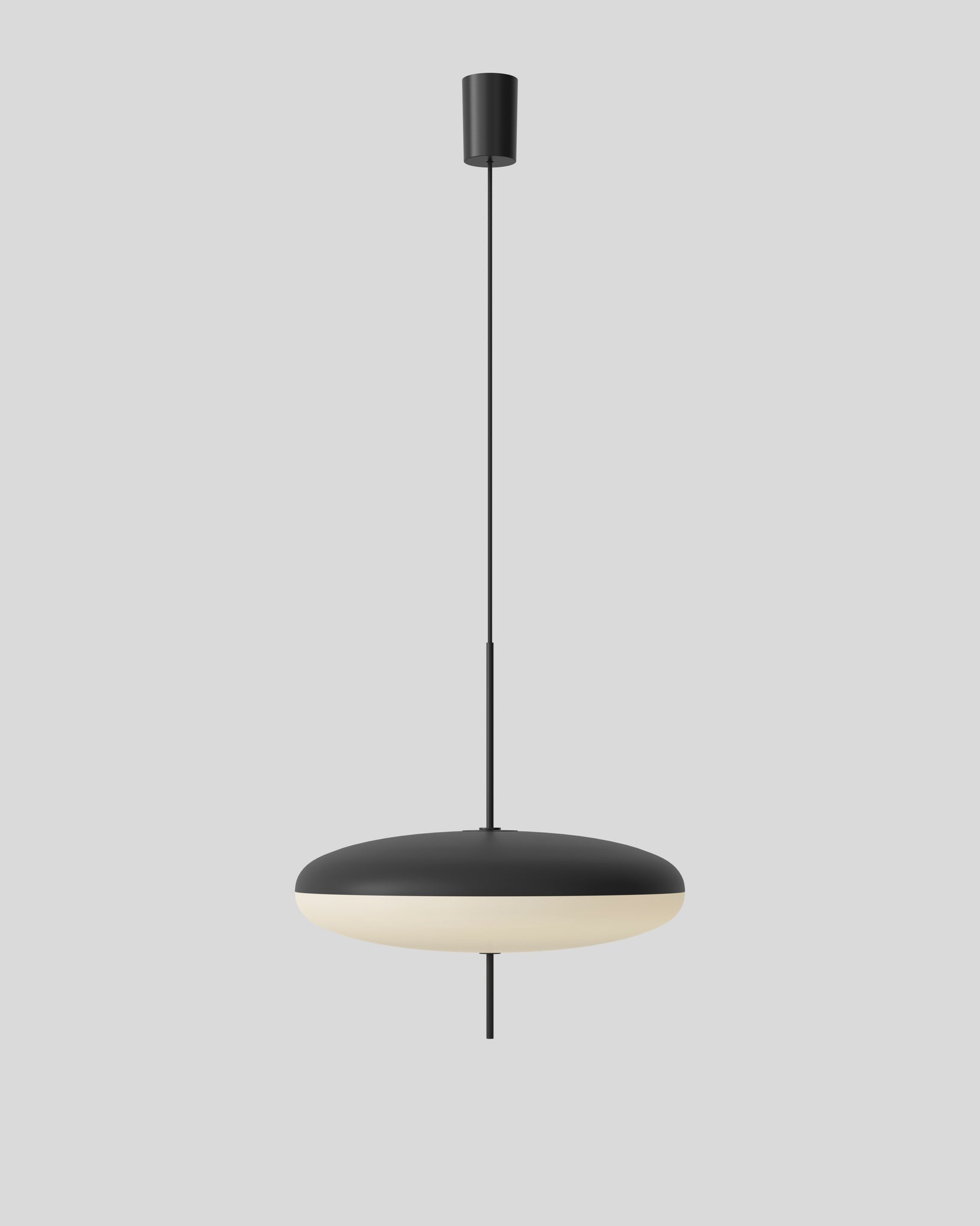 Model 2065 Black and Opal Ceiling Lamp