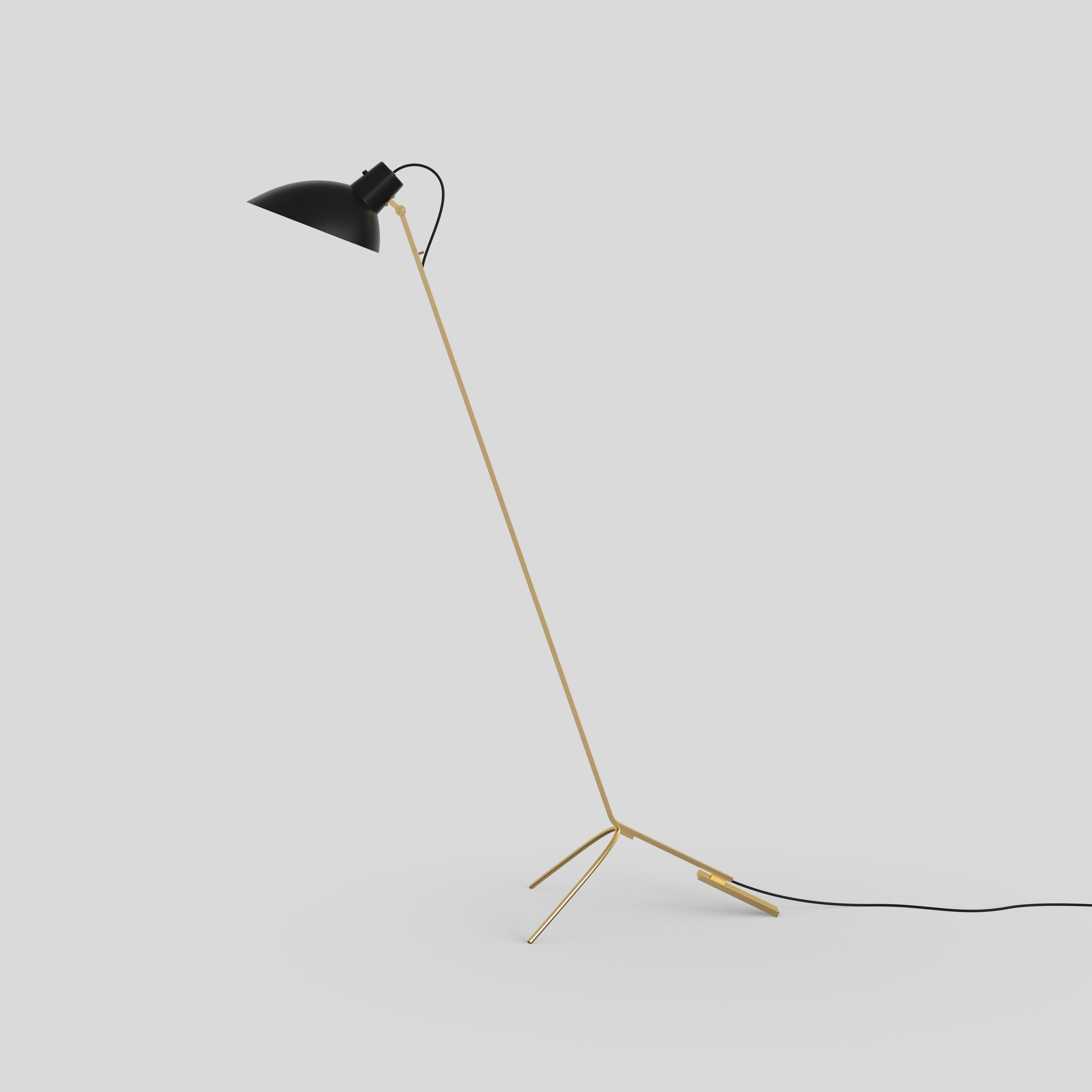 VV Cinquanta Floor Lamp with Brass Frame