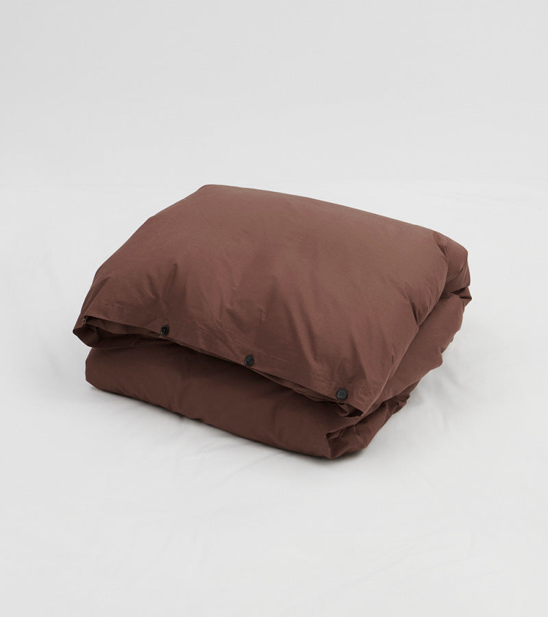 Percale Bedding • Cocoa Brown